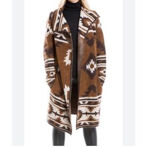 Max Studio Long Aztec Southwestern Cardigan 2X